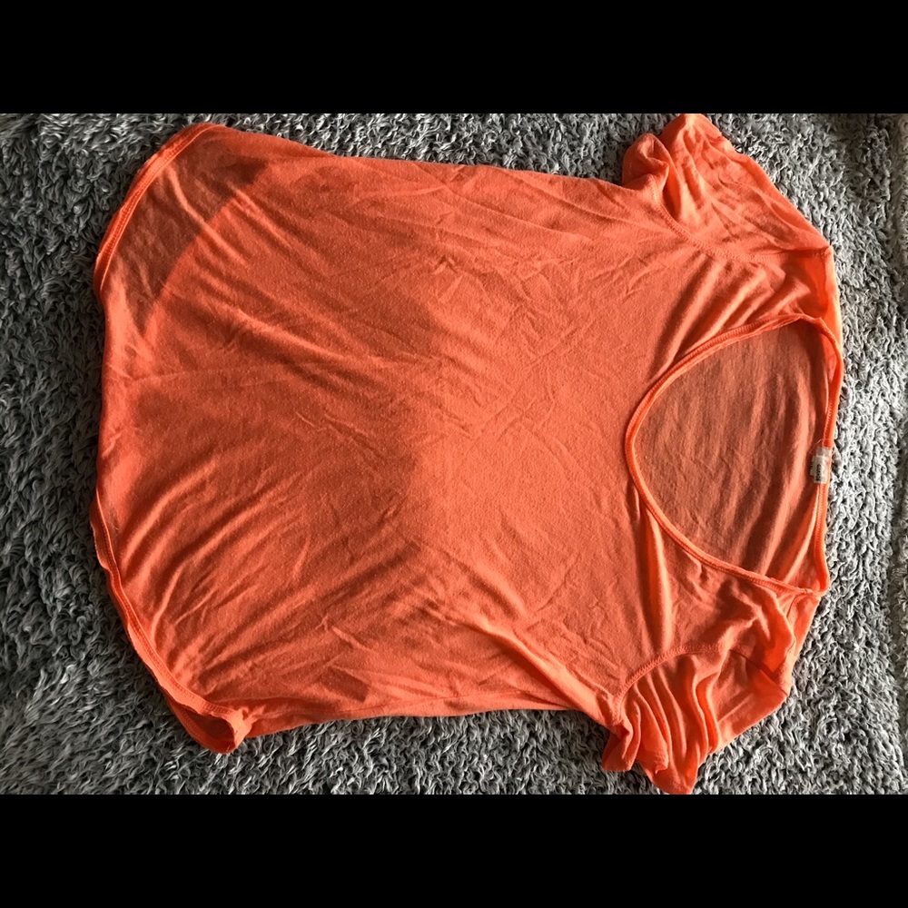 bright orange t-shirt (v-neck)